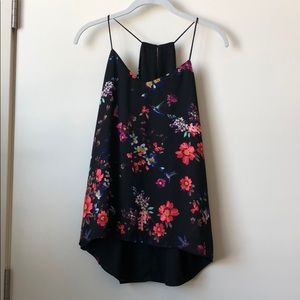 Express black floral cami